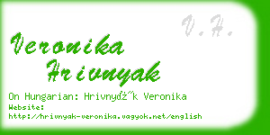 veronika hrivnyak business card